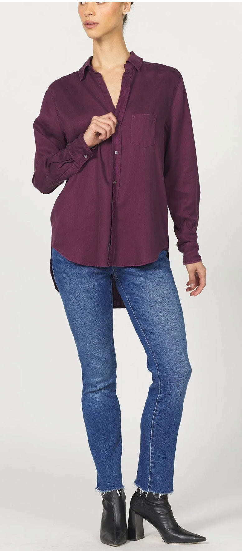 Fig Galena Button Down Top