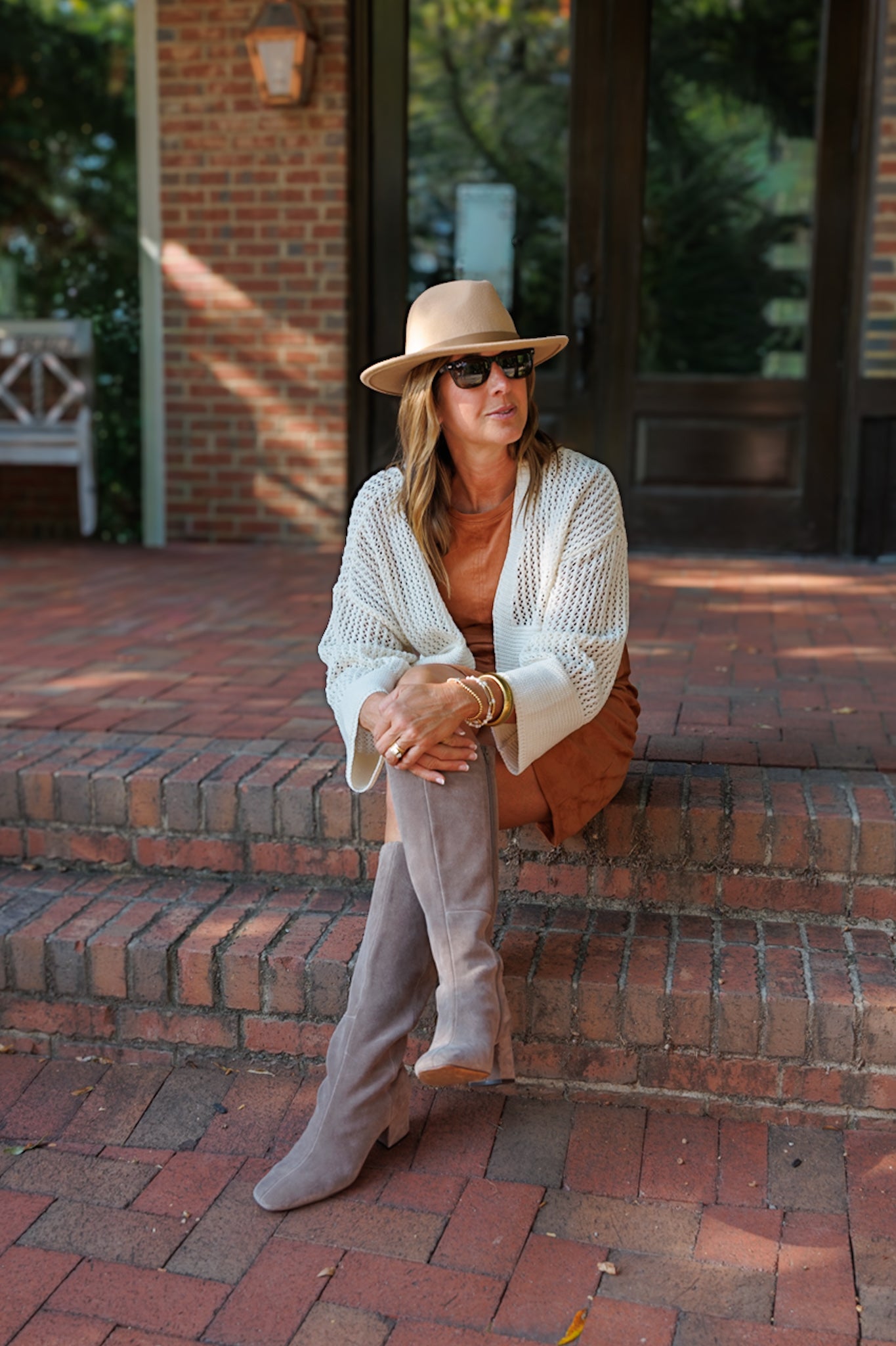Ivory Open Knit Sweater