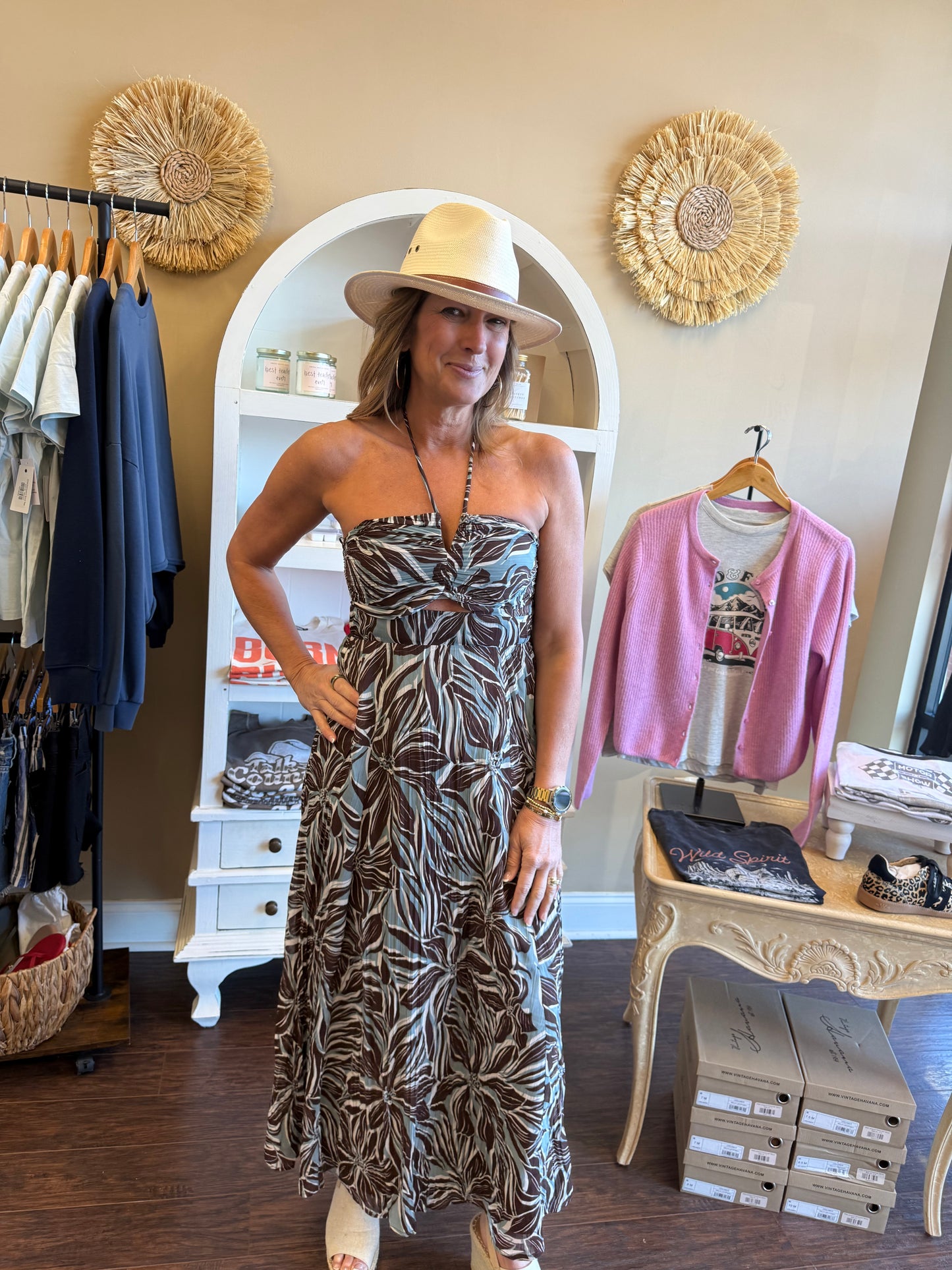 Lanie Zinn Floral Maxi Dress