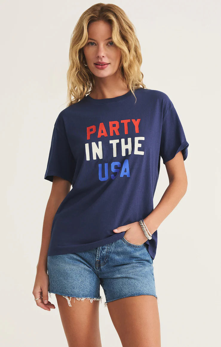 Party in the USA Boyfriend Tee