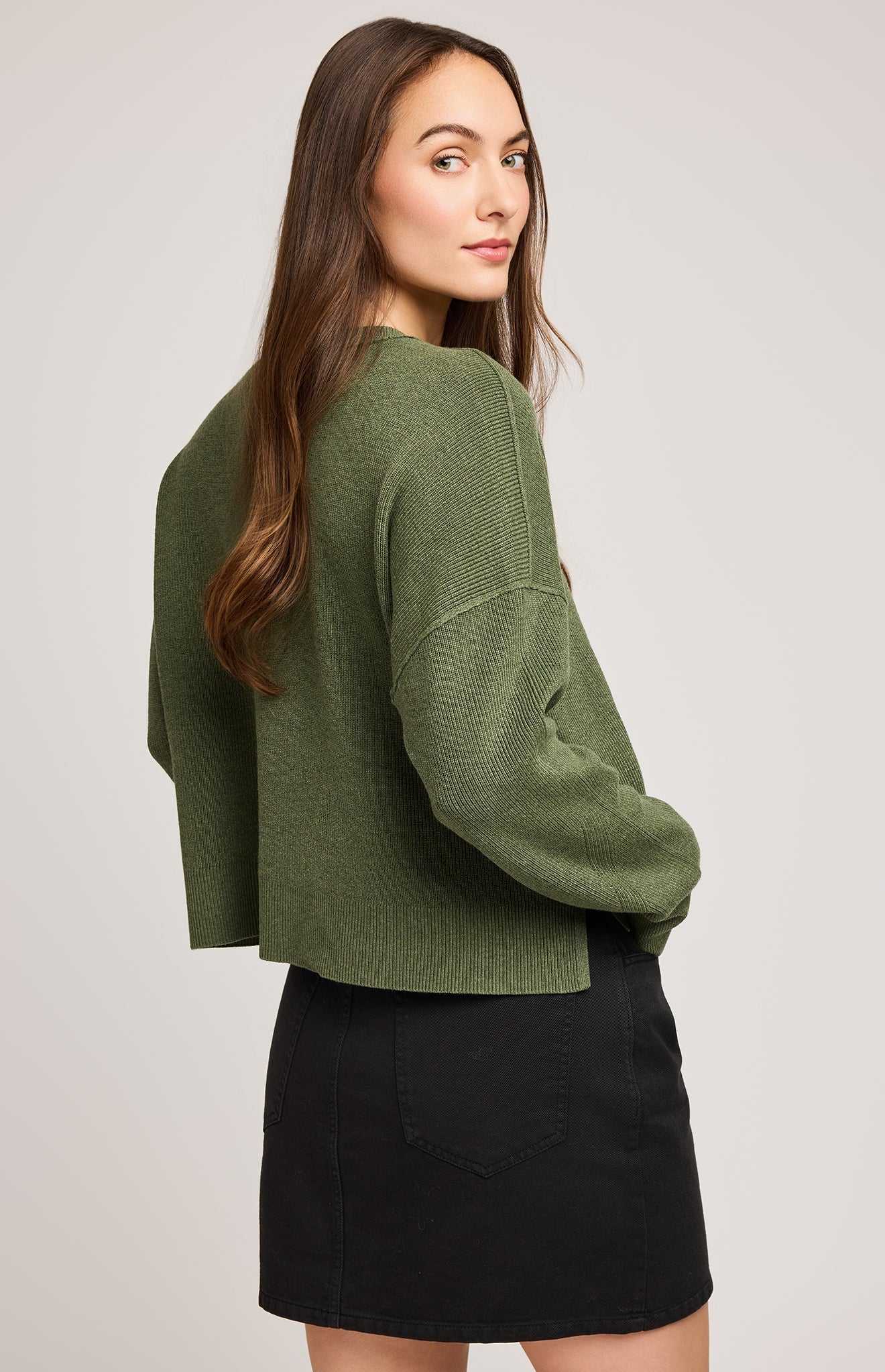 Heather Ivy Green Echo Sweater