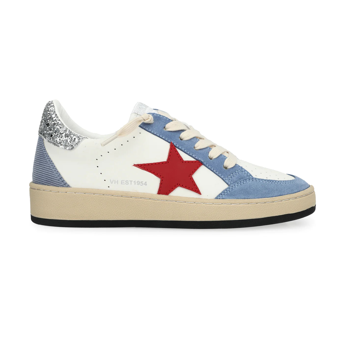 Denise 25 Shoe Blue/Red