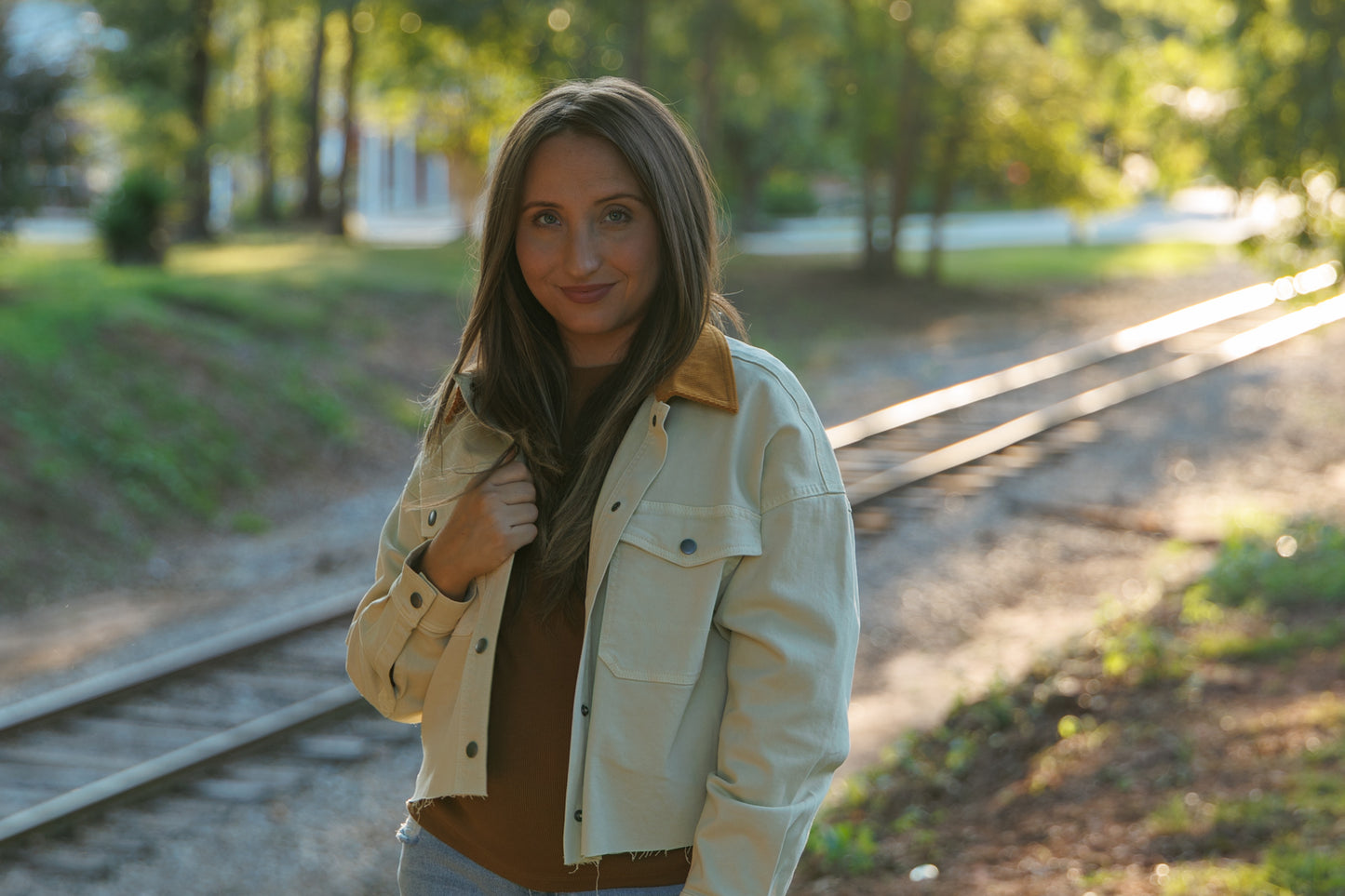 Cashew Cropped Gina Jacket