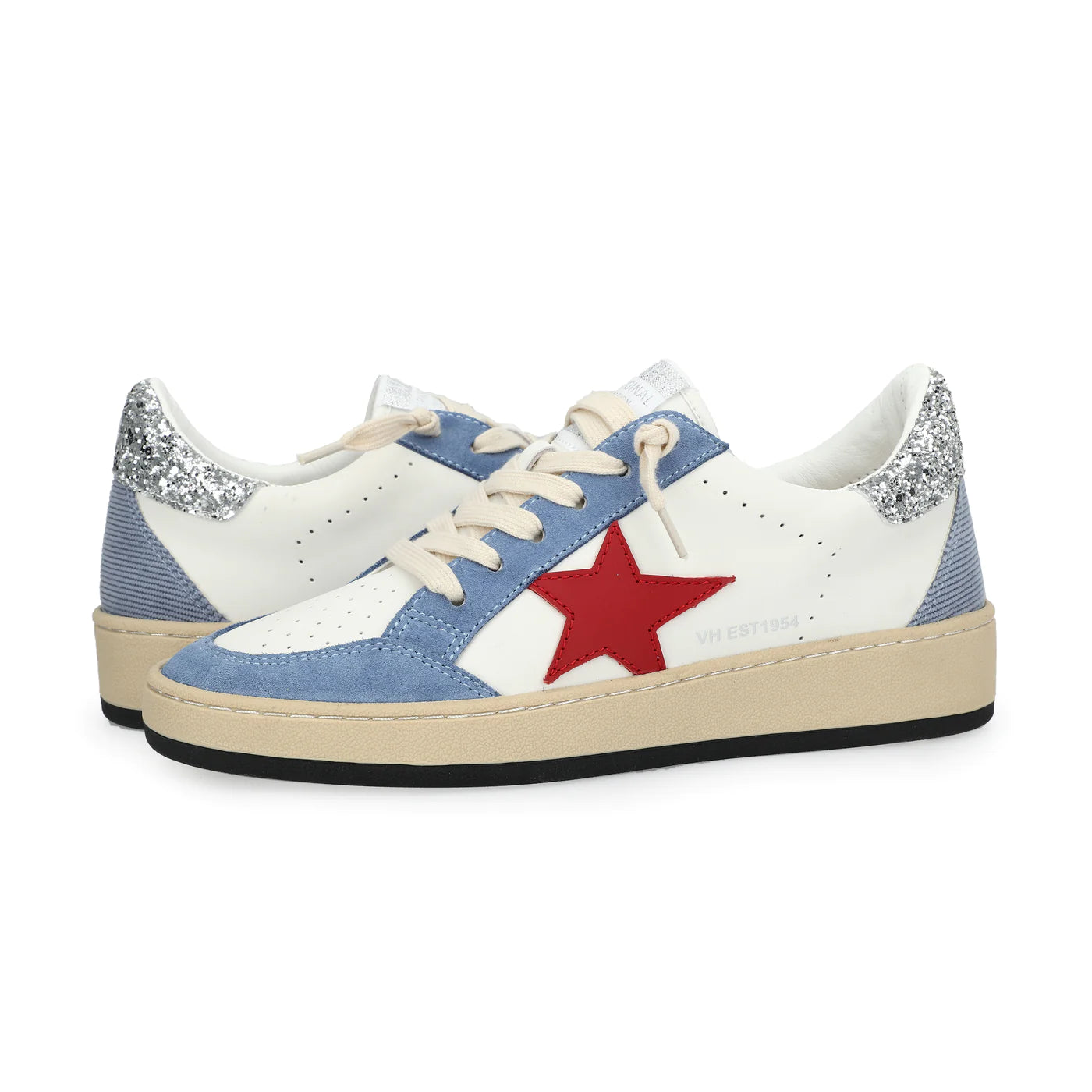Denise 25 Shoe Blue/Red