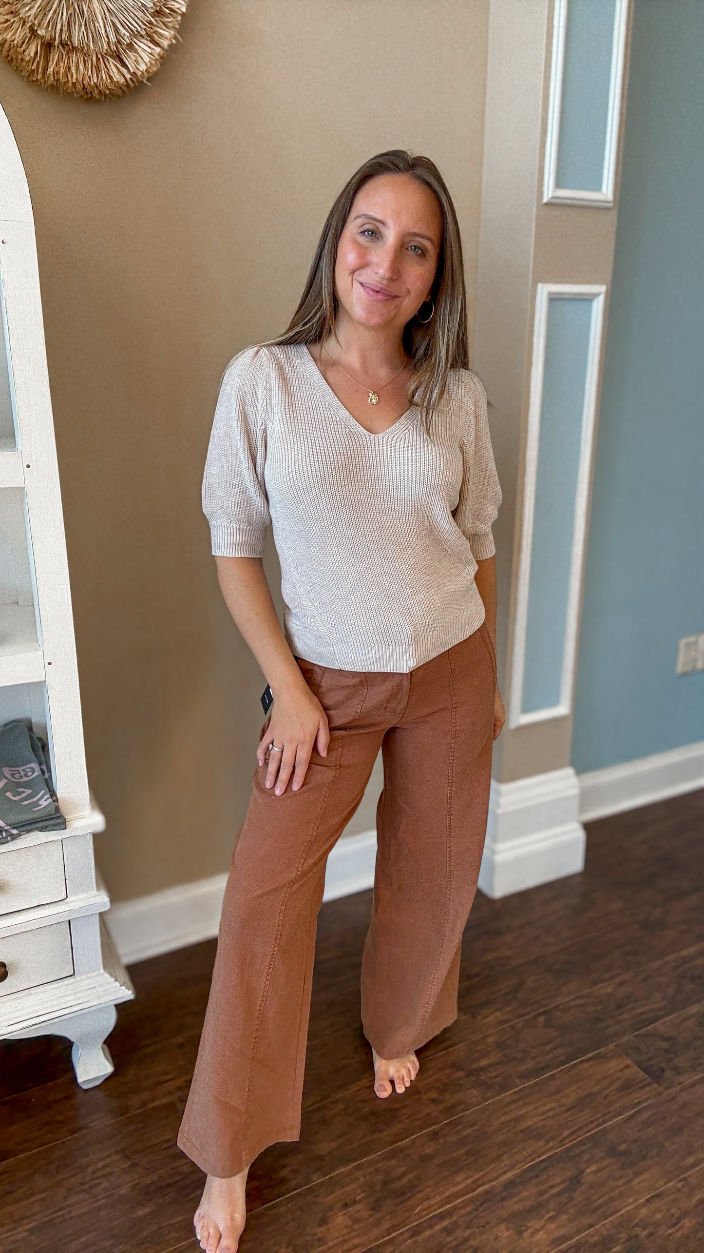 Short Sleeved Phoebe Sweater