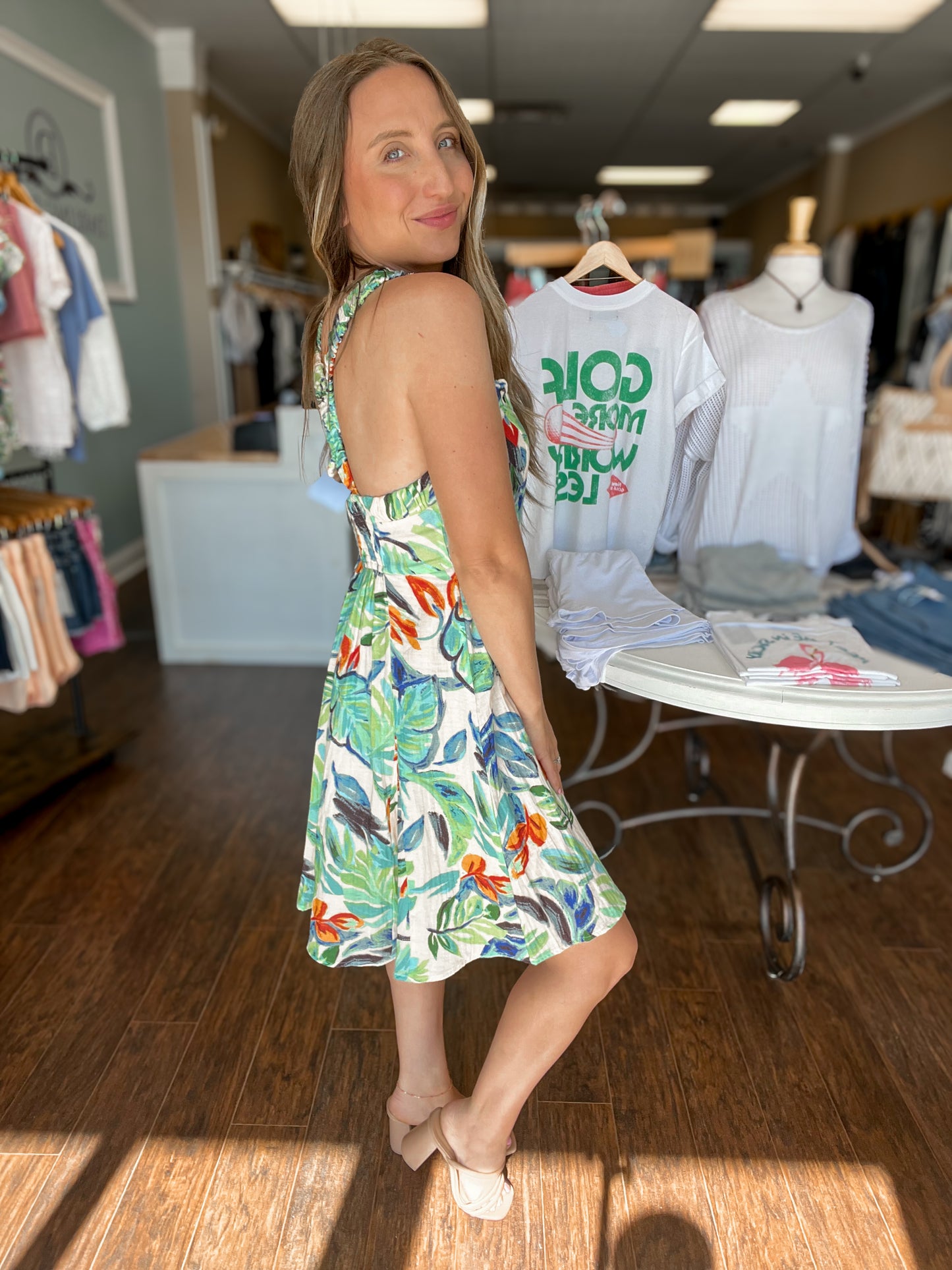 Beach Forest Gauze Dress
