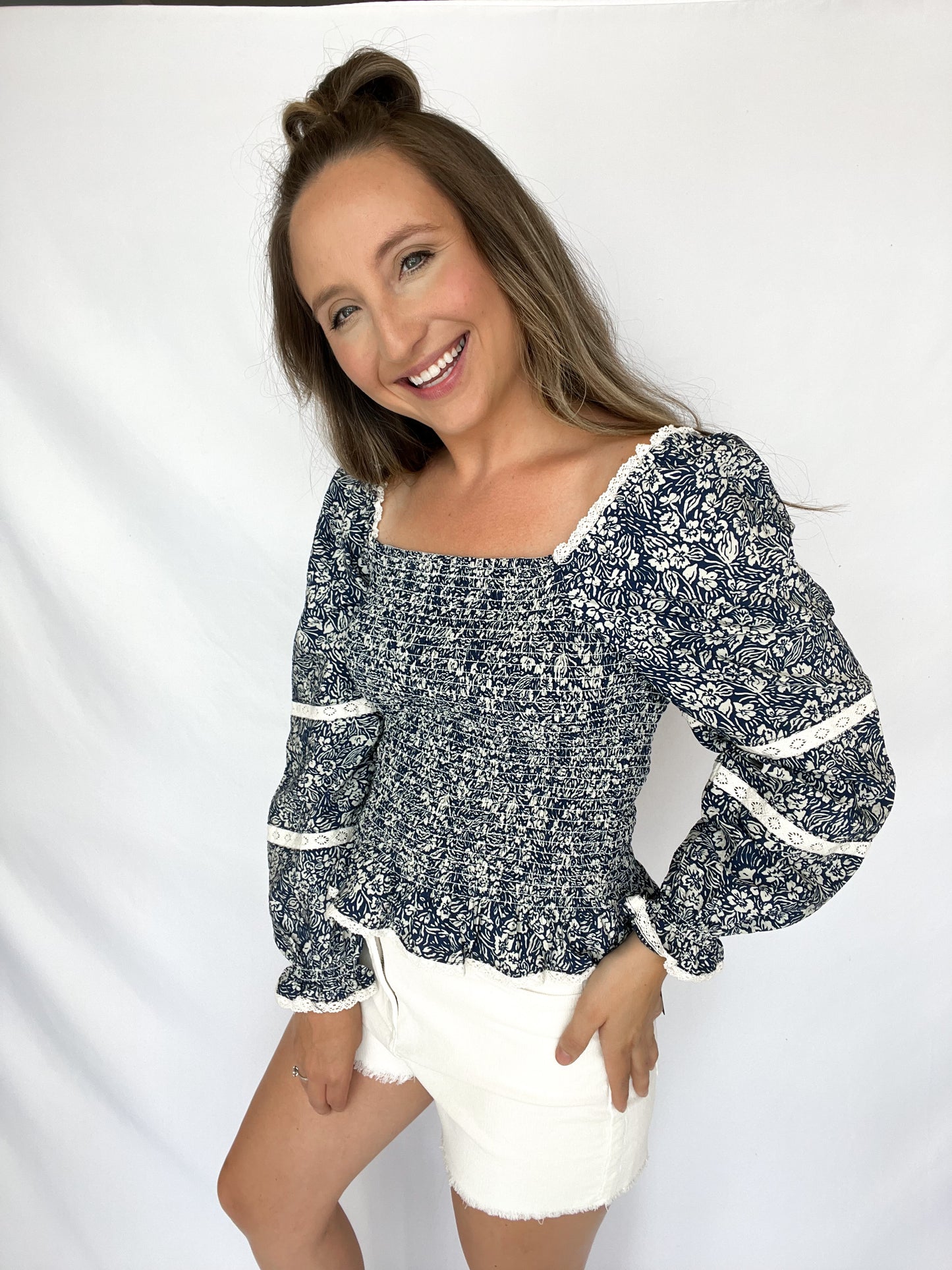 Smocked Bodice Top