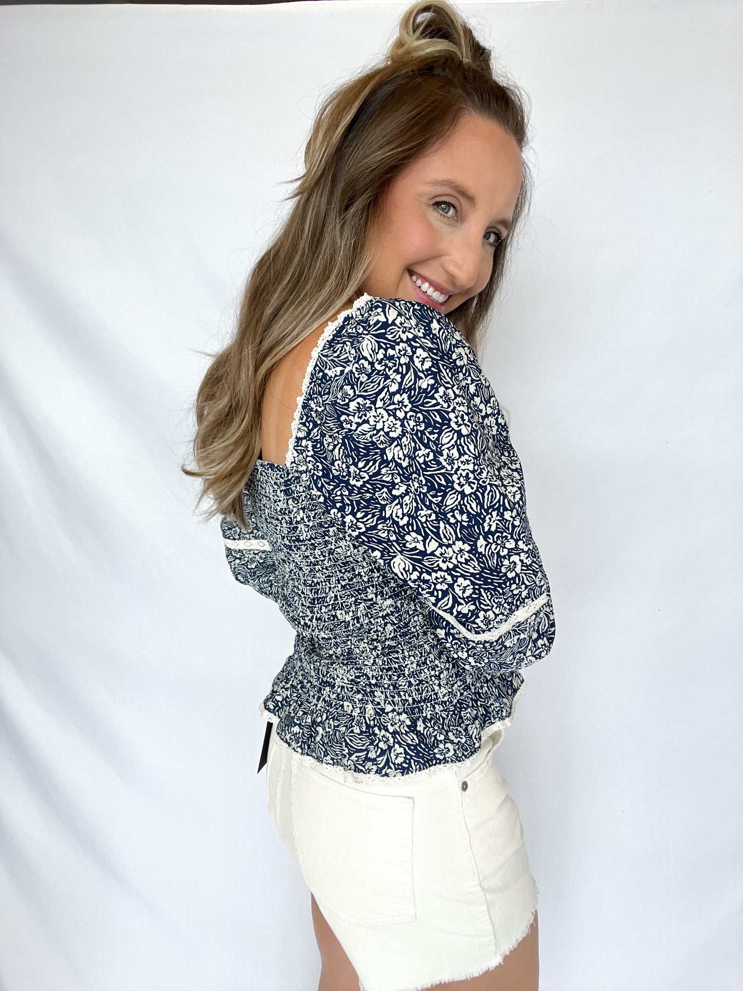 Smocked Bodice Top
