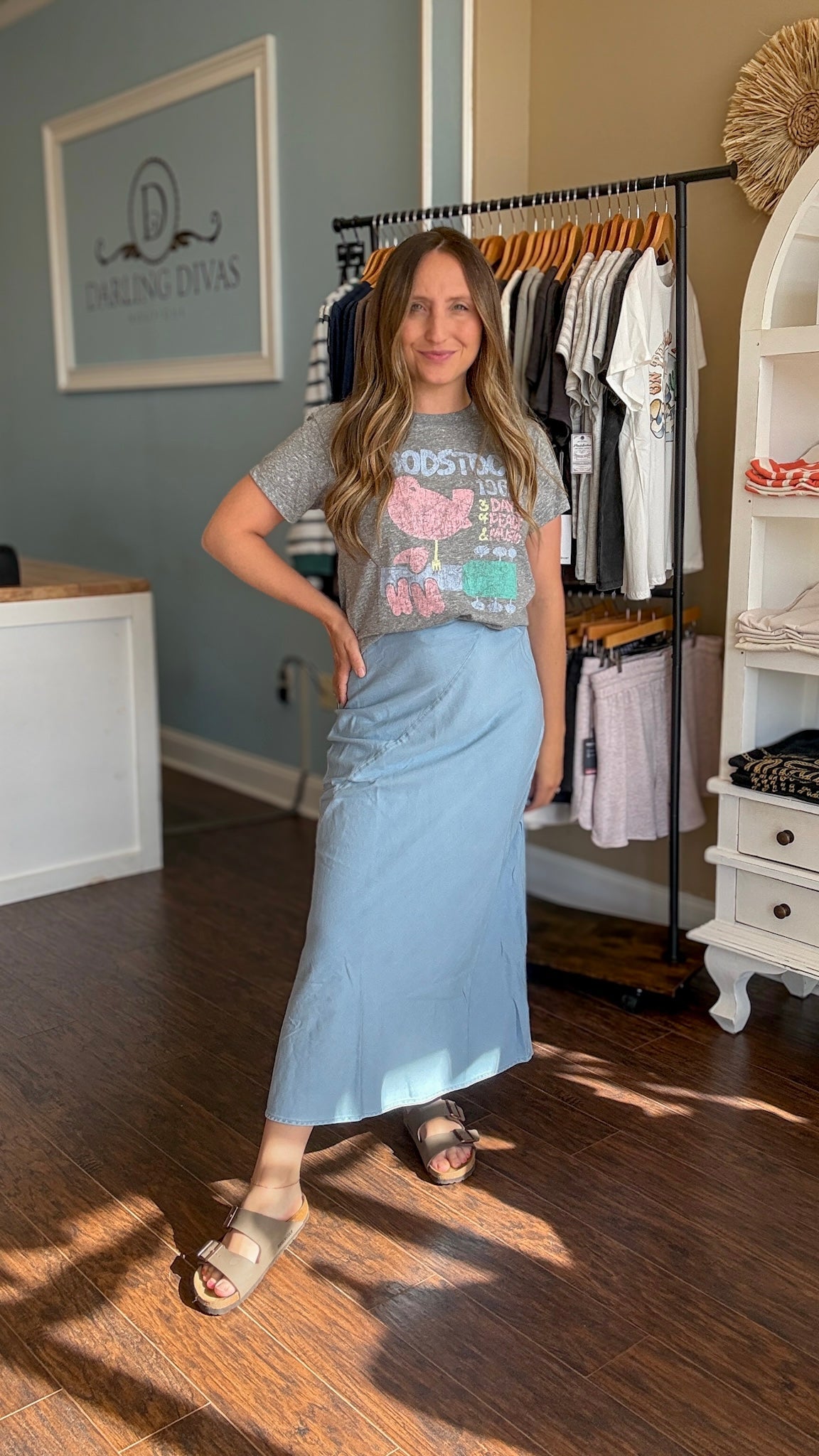 Grey Woodstock Tee