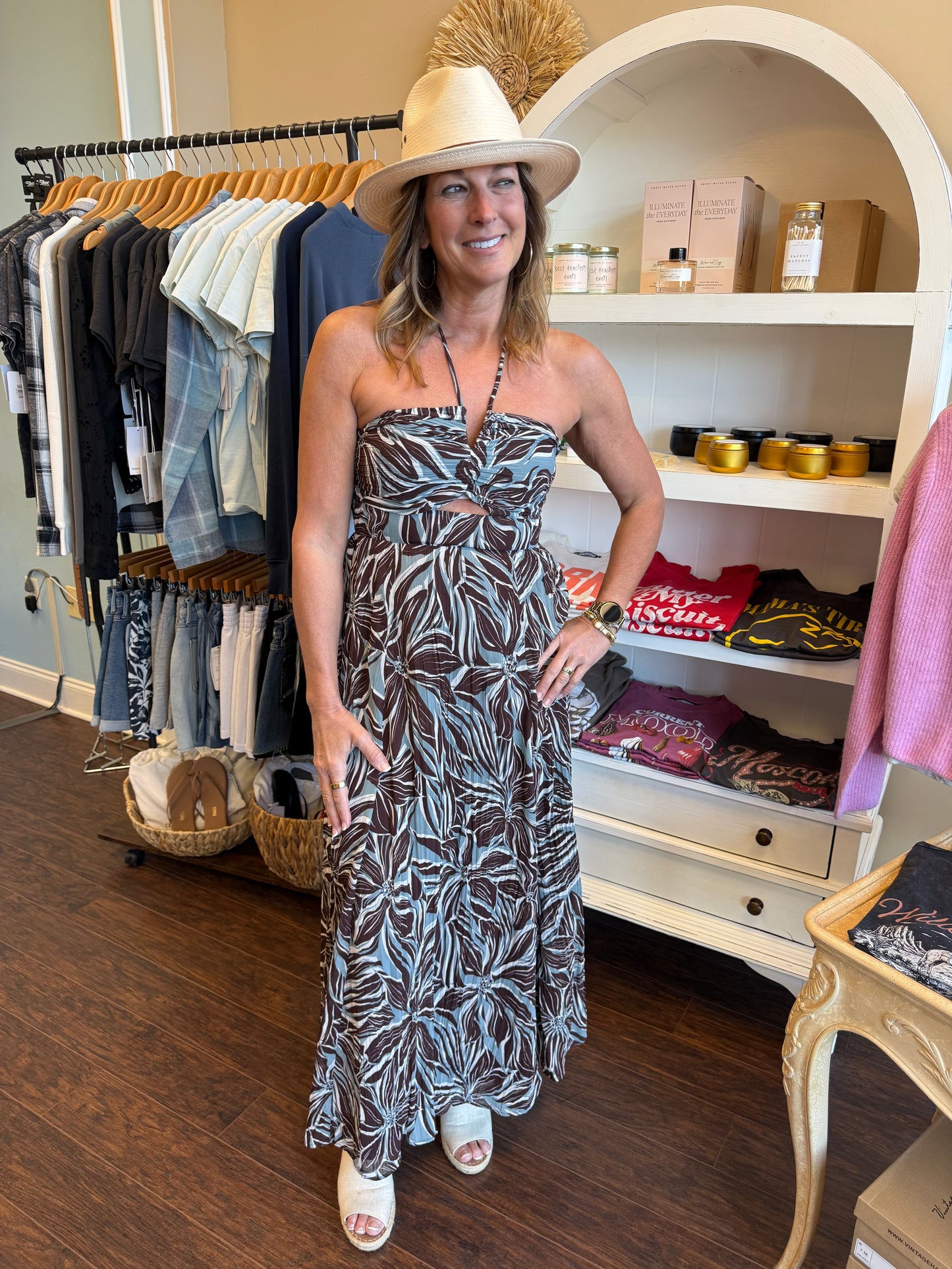 Lanie Zinn Floral Maxi Dress