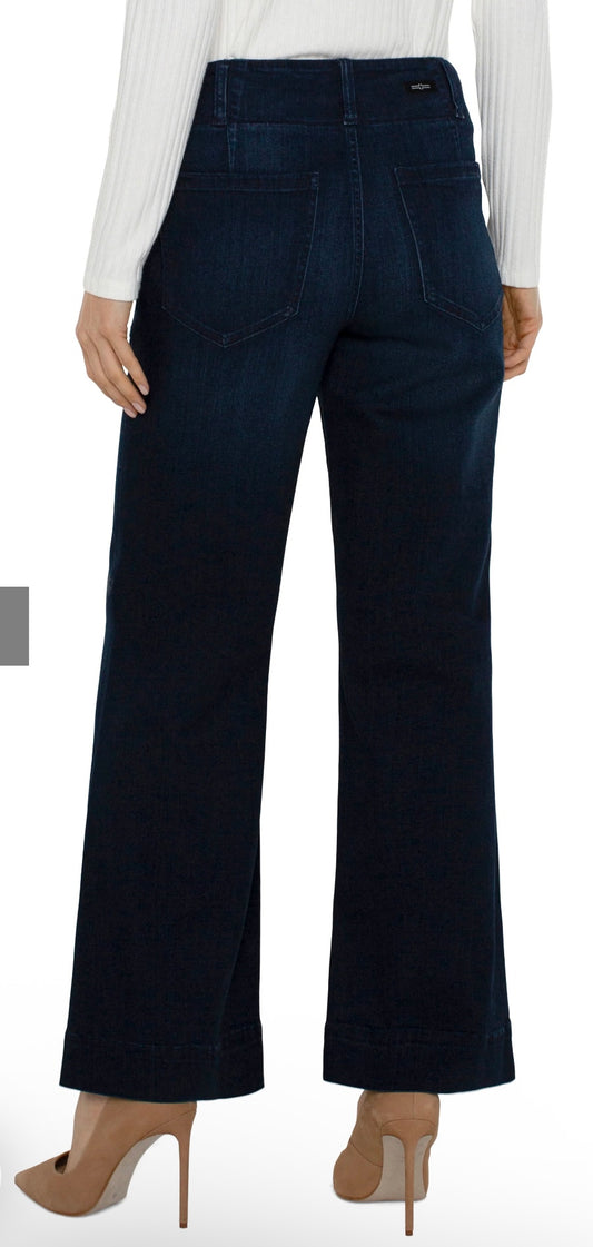 Summit Lake Patch Pocket Wide Leg Jean