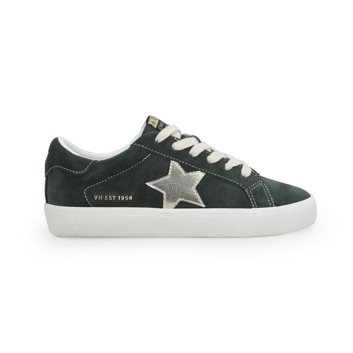 Olive Suede Low Top Shoe