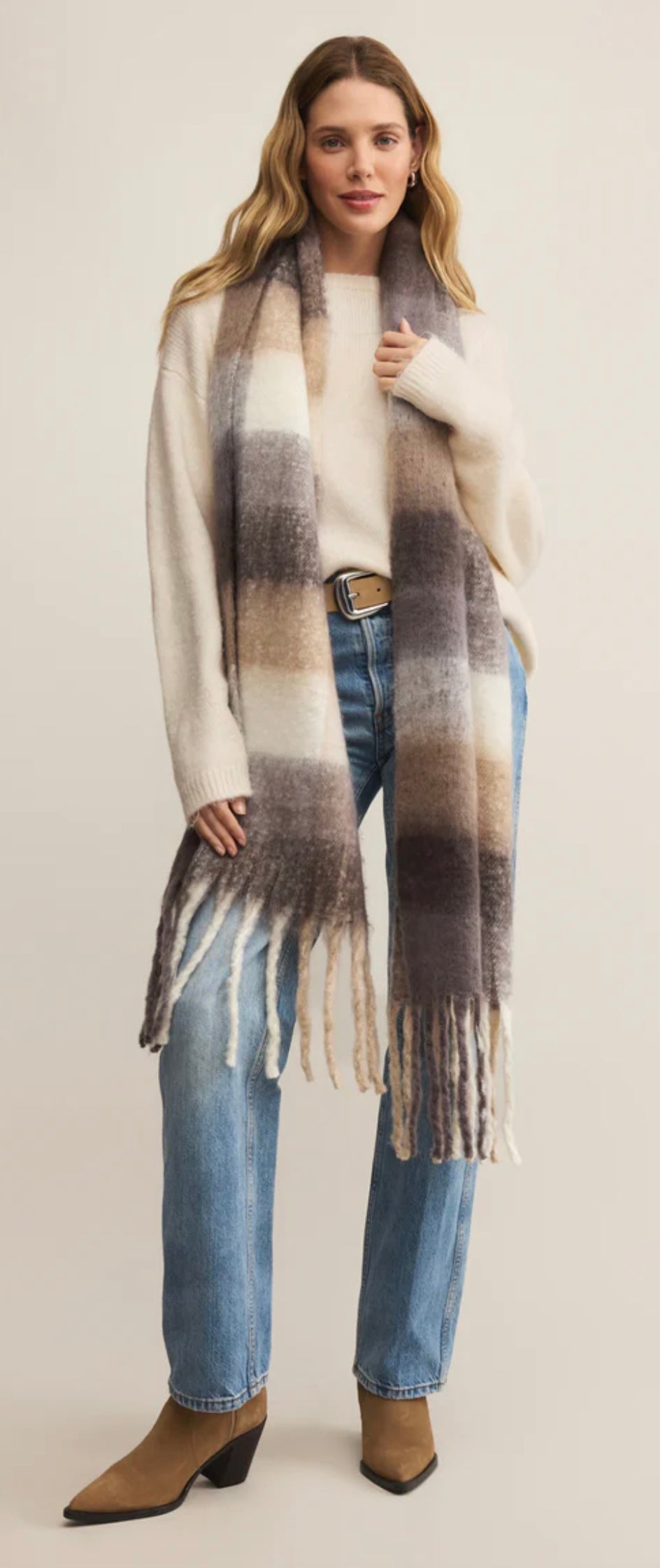 Plaid I Met you Scarf