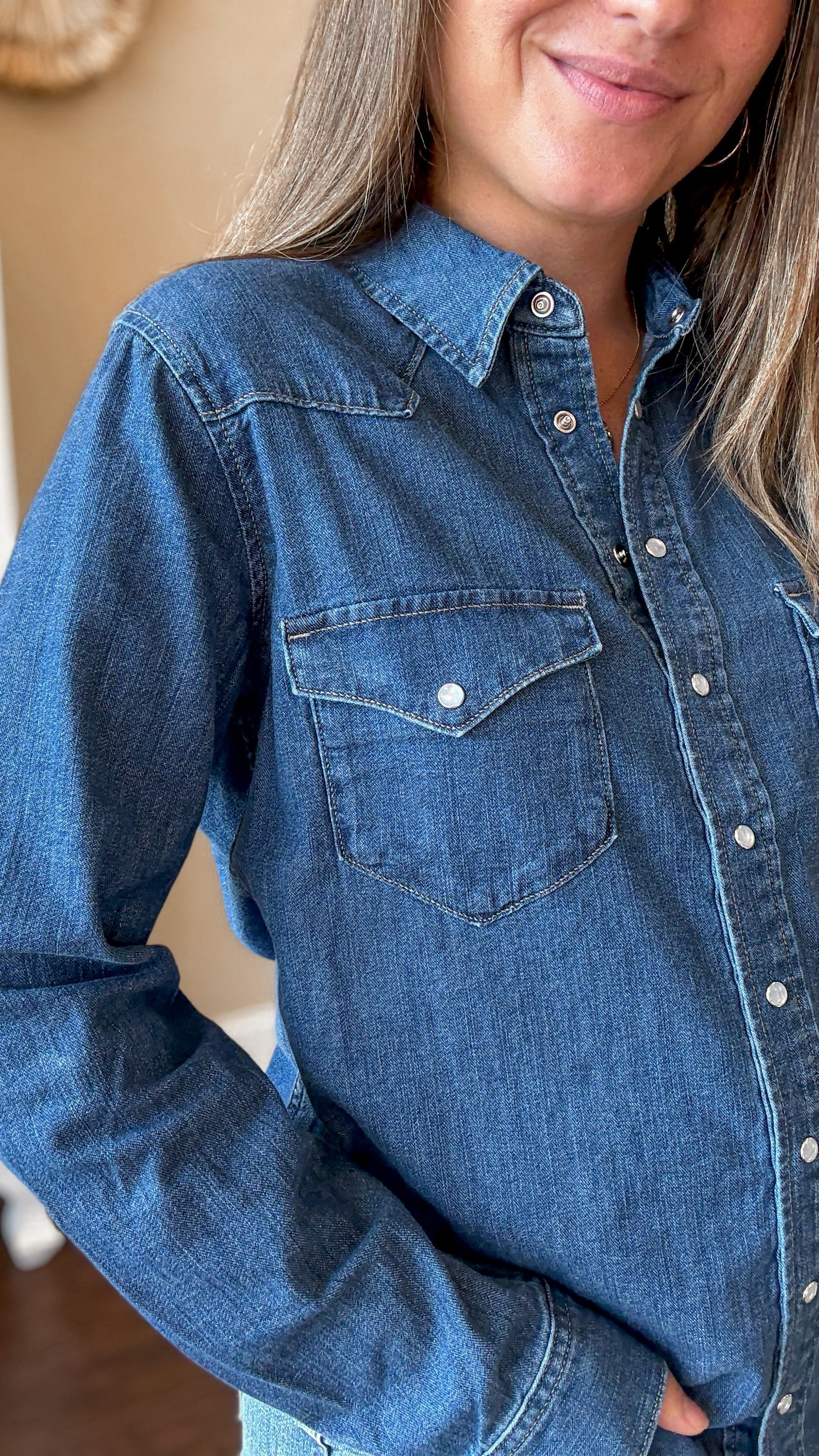 Canary Denim Western Shirt
