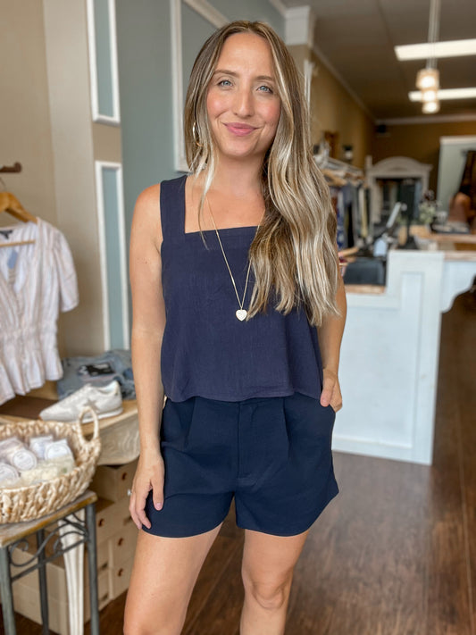 Pleat Shorts