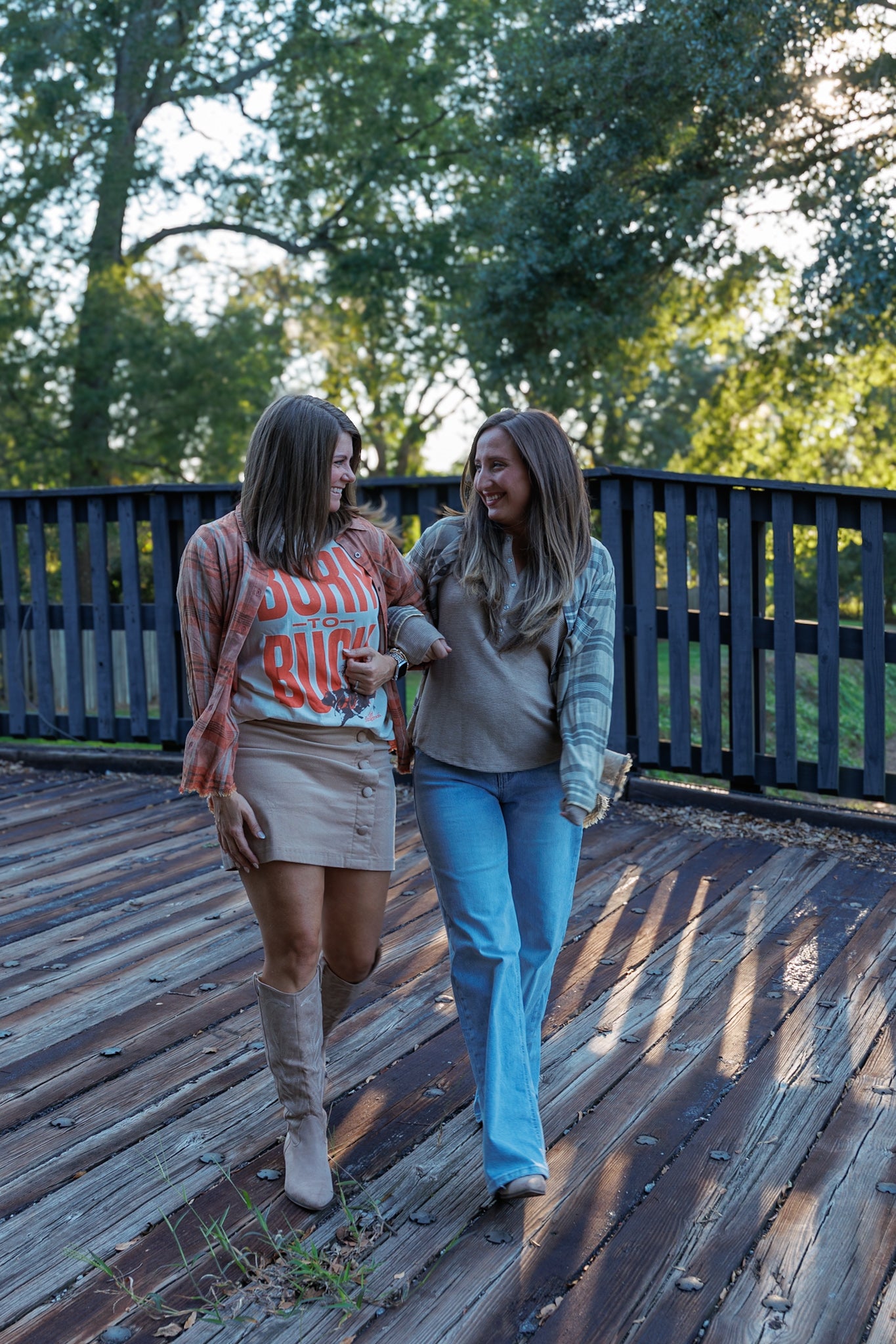 Washed Pumpkin Plaid Shirt