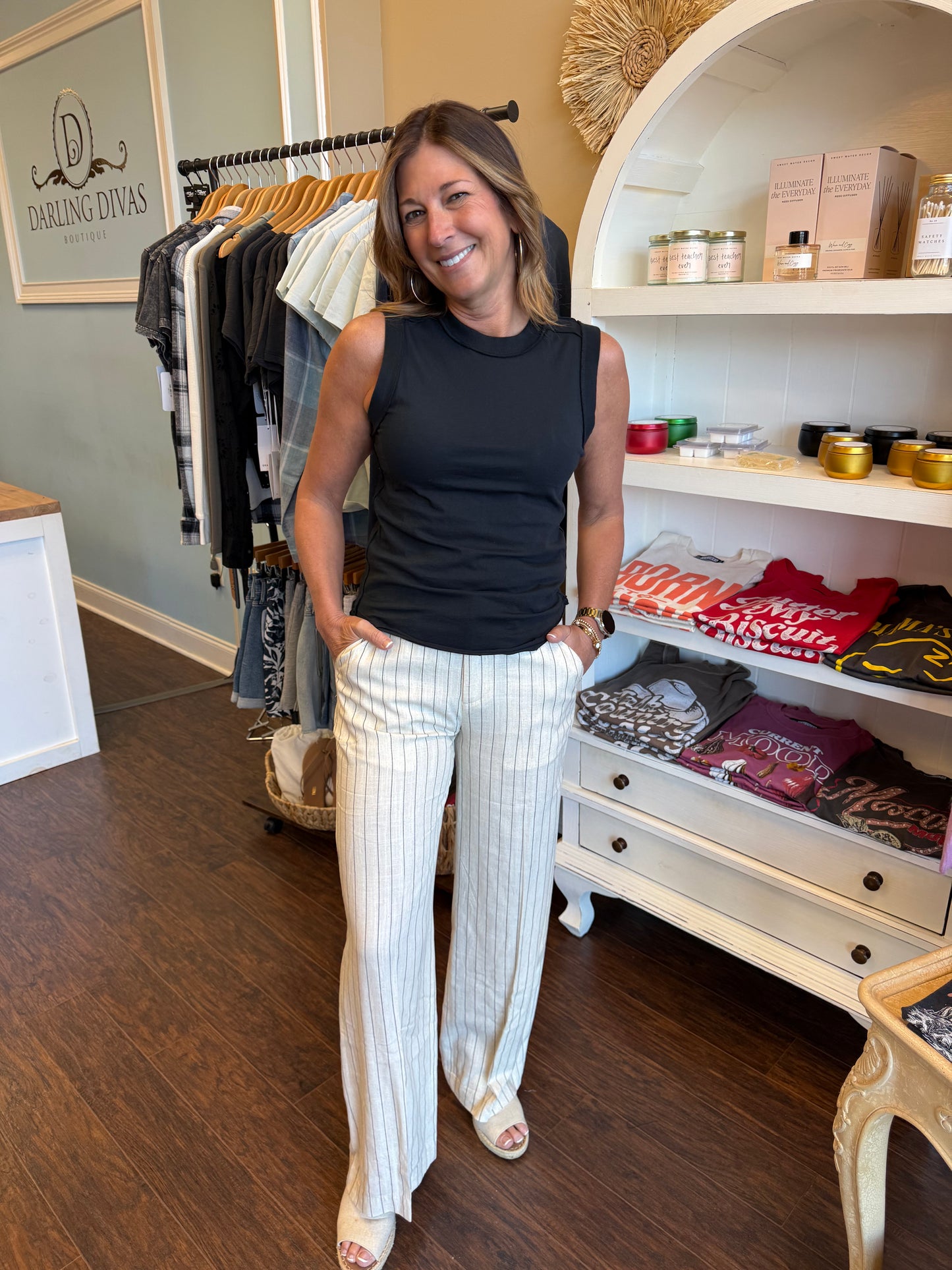 Creamy Black Brandy Pant