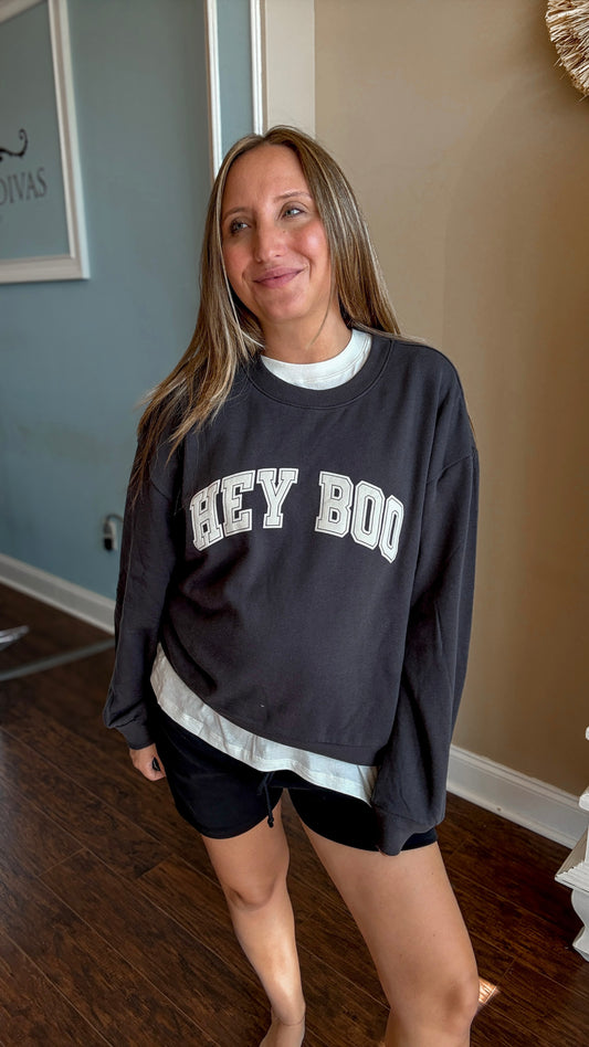 Hey Boo Crew Sweatshirt