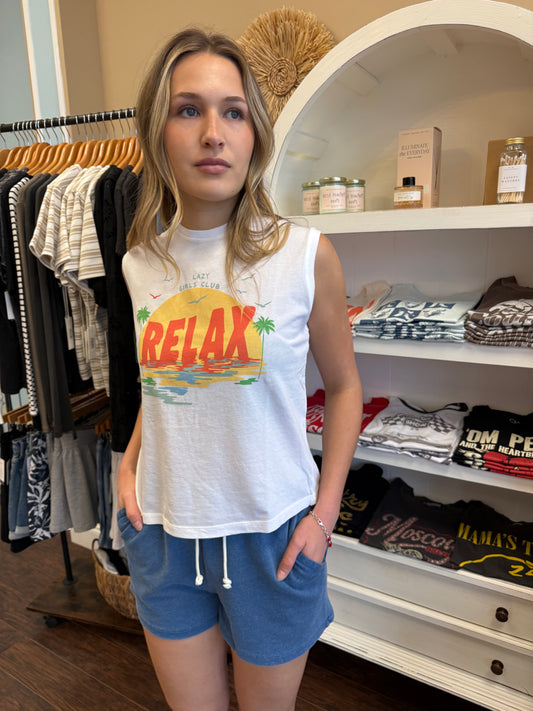Relax Vintage White Tee