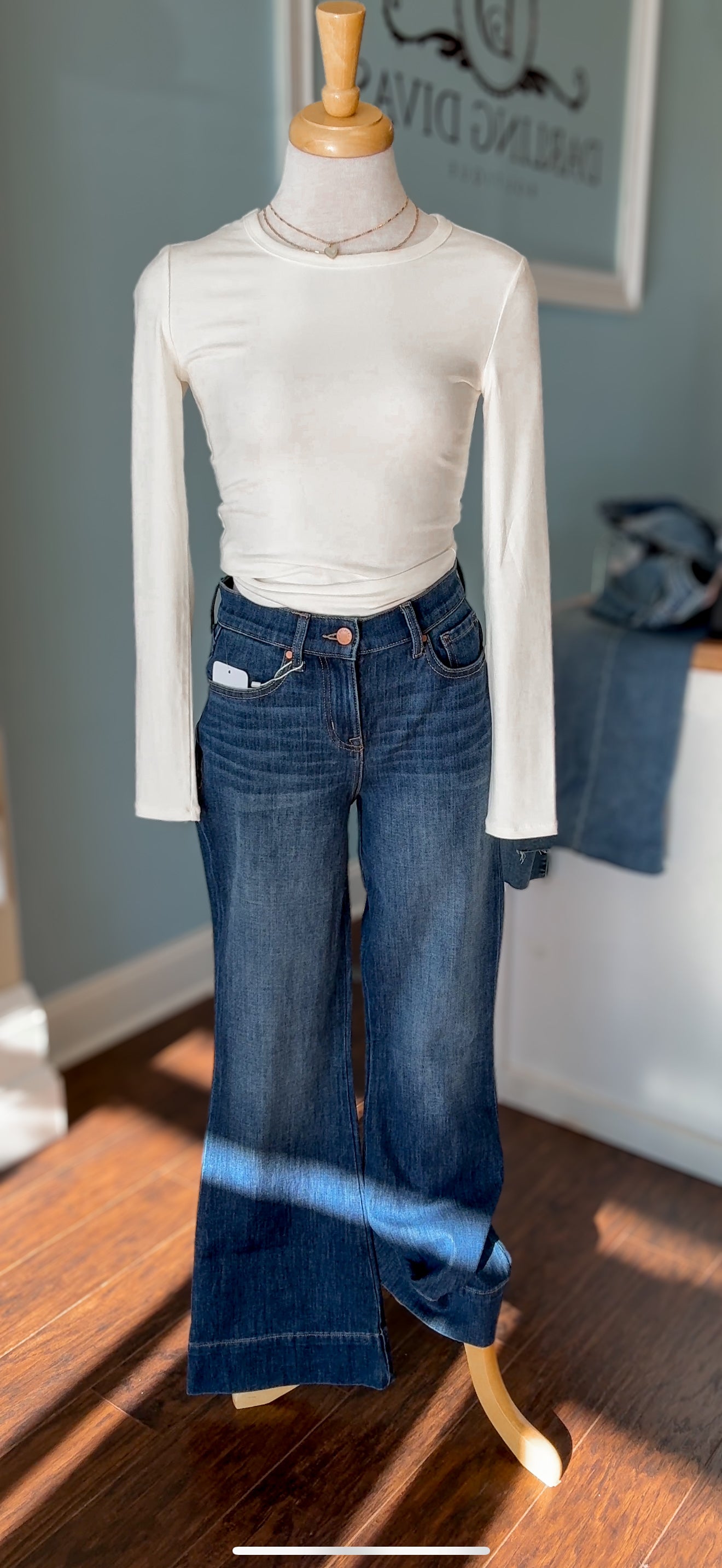 Blue Mood Claudia Flare Jean