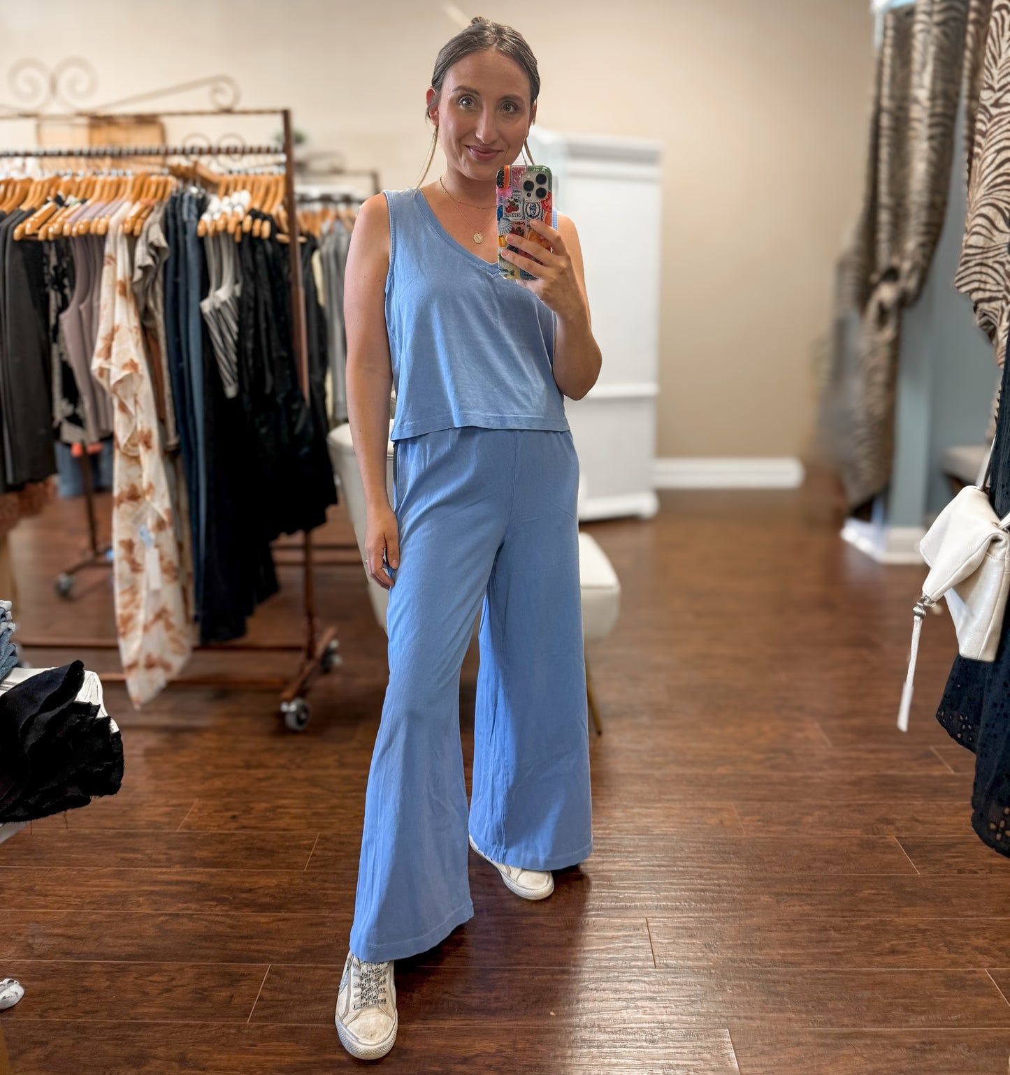 Bay Blue Sloane V-Neck