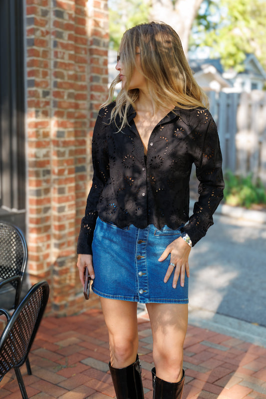 Black Miranda Top