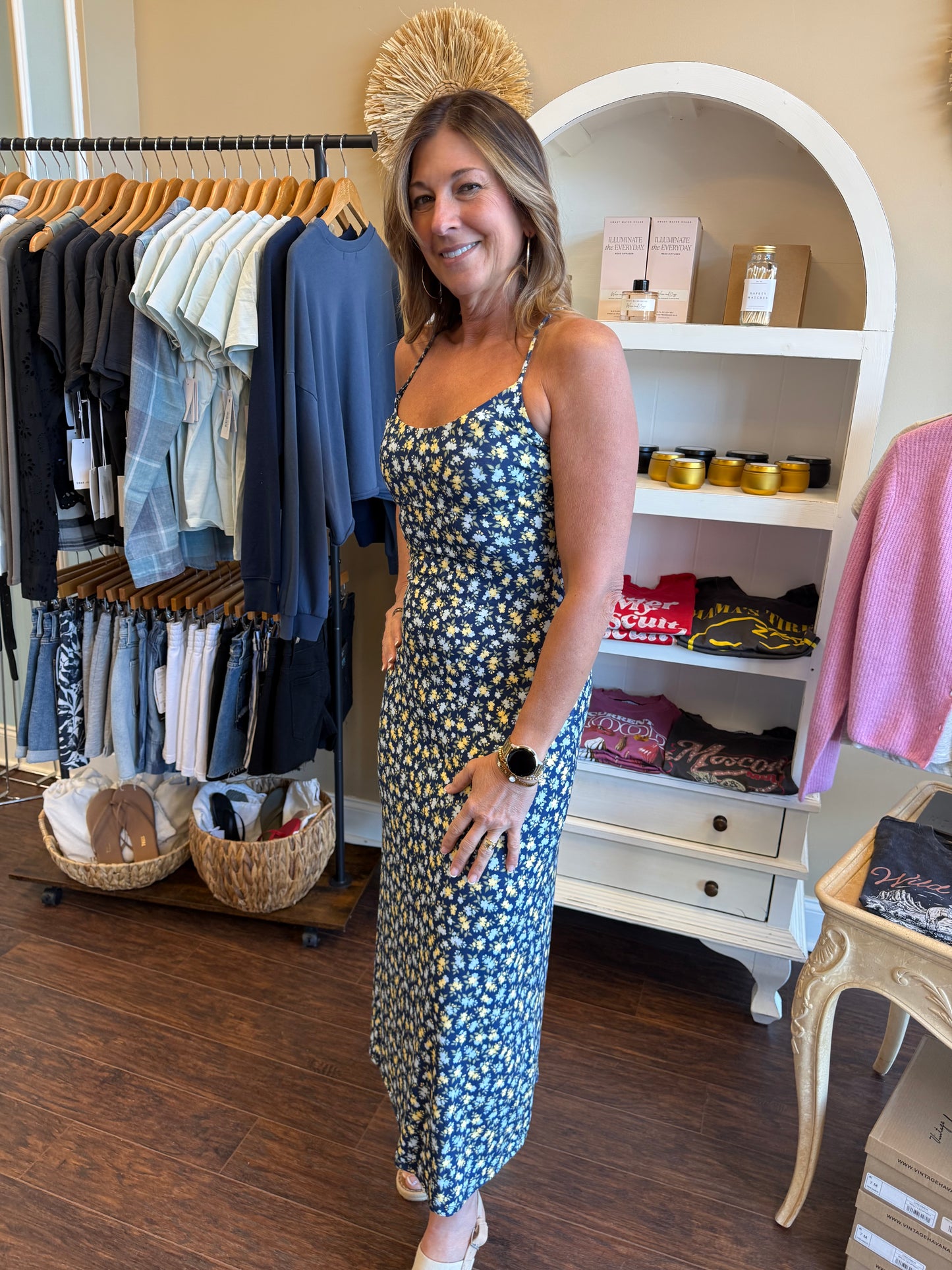 Chiara Idra Ditsy Midi Dress