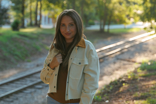 Cashew Cropped Gina Jacket