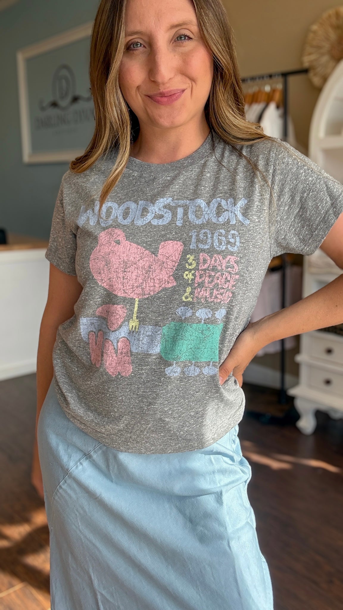 Grey Woodstock Tee