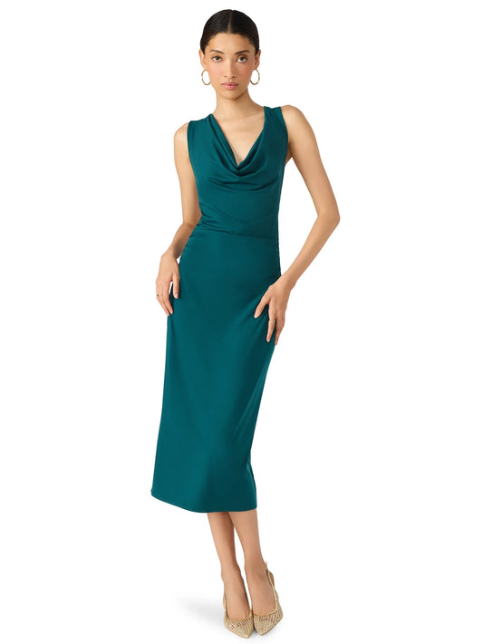 Midnight Teal Kalina Dress