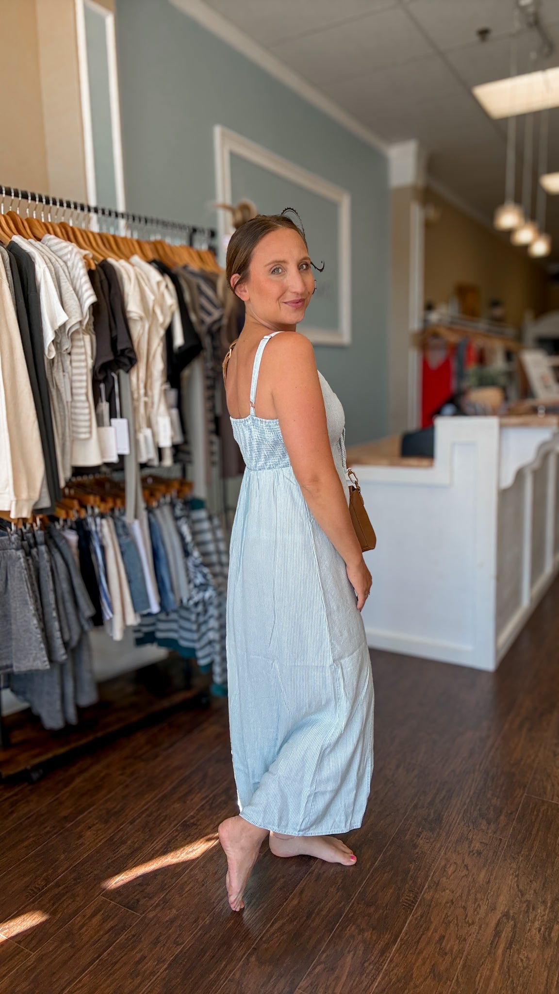 Blue Stripe Renata Dress