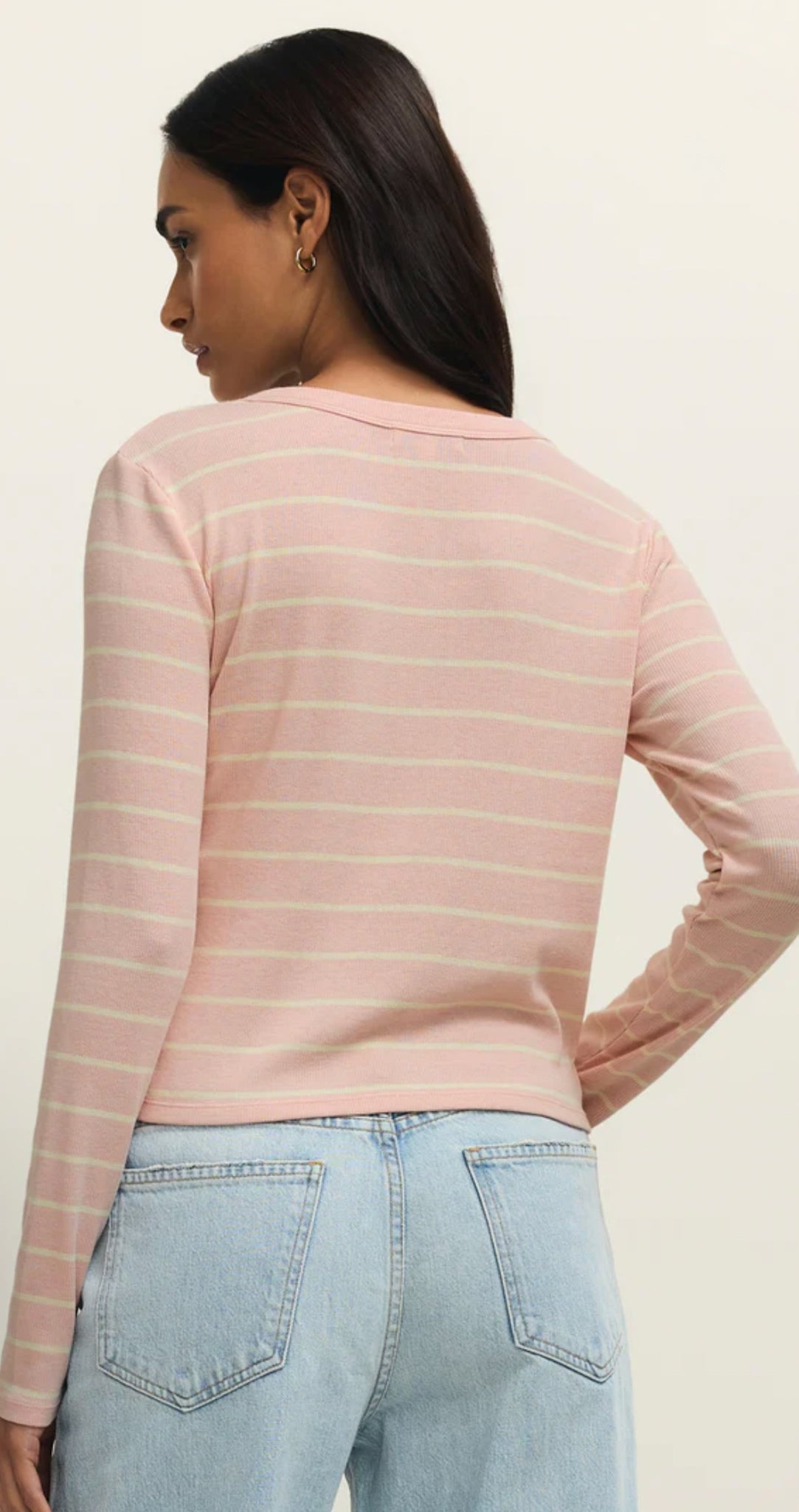Washed Pink Ferris Henley Top