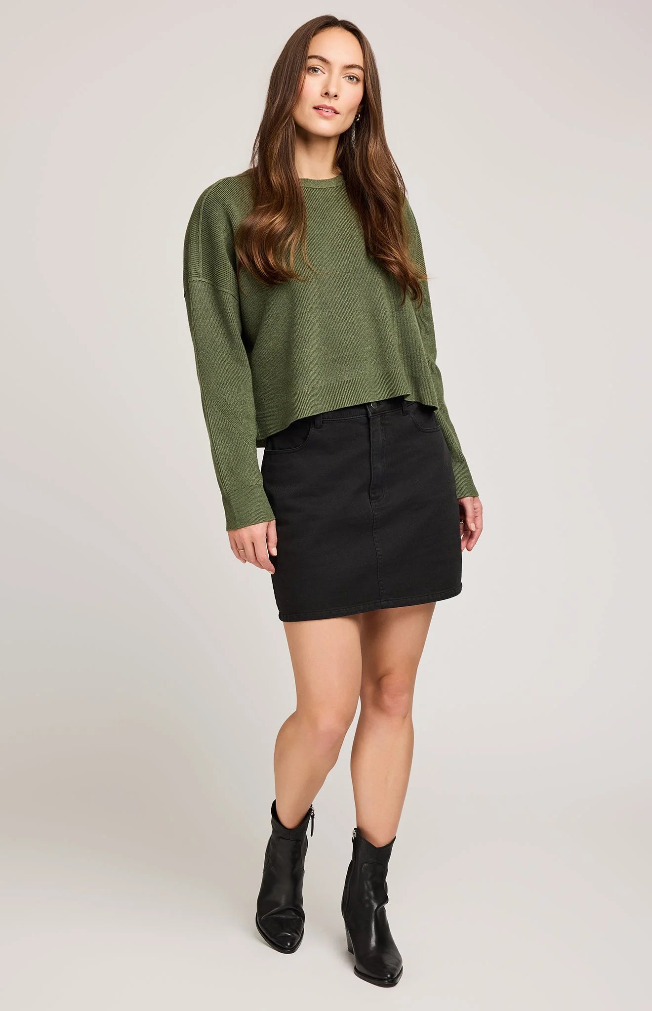 Heather Ivy Green Echo Sweater