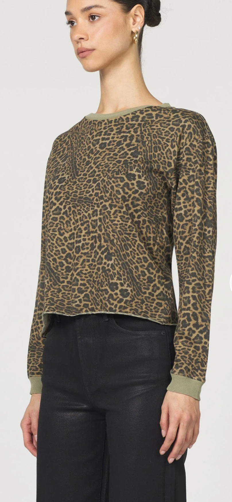 Vetiver Leopard L/S Top