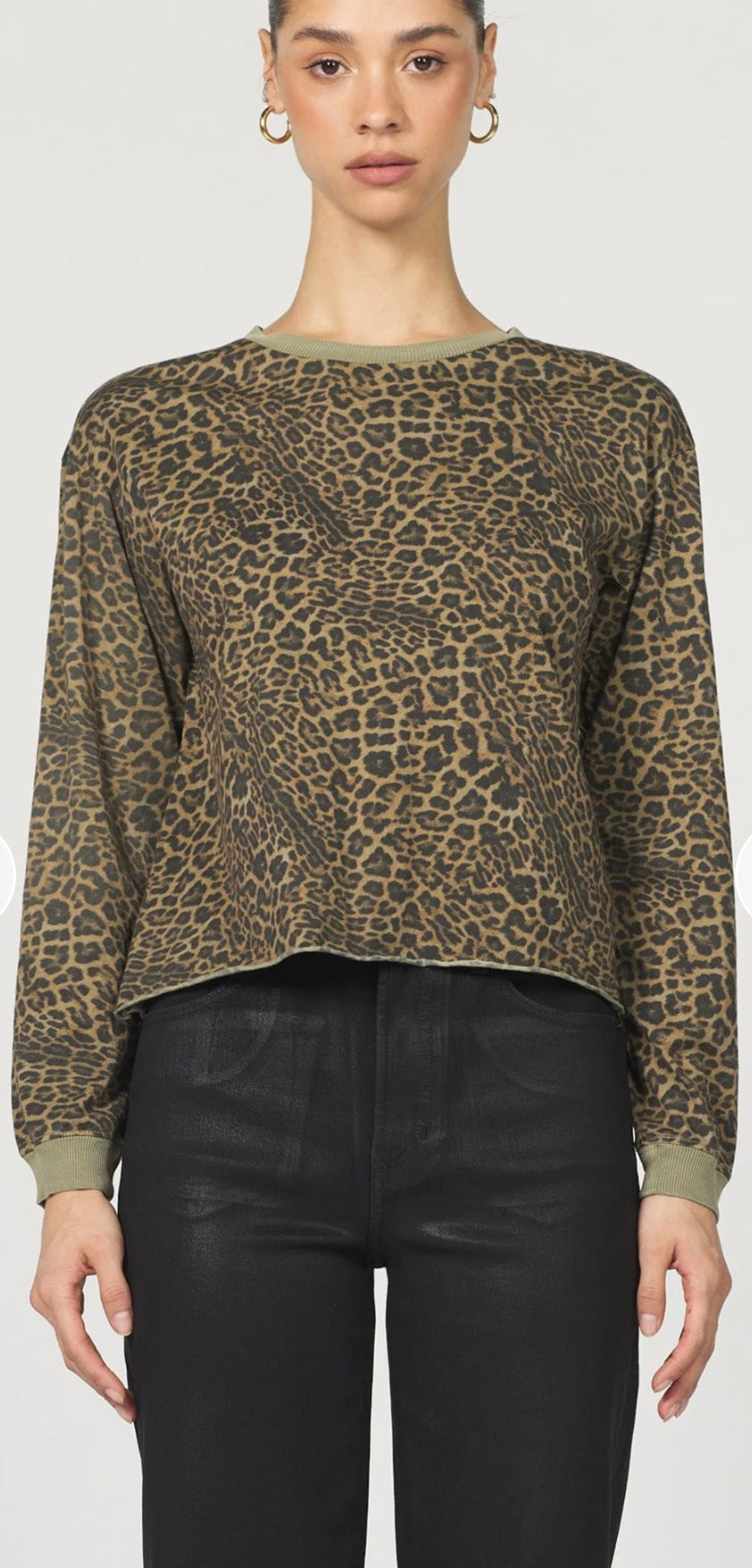 Vetiver Leopard L/S Top