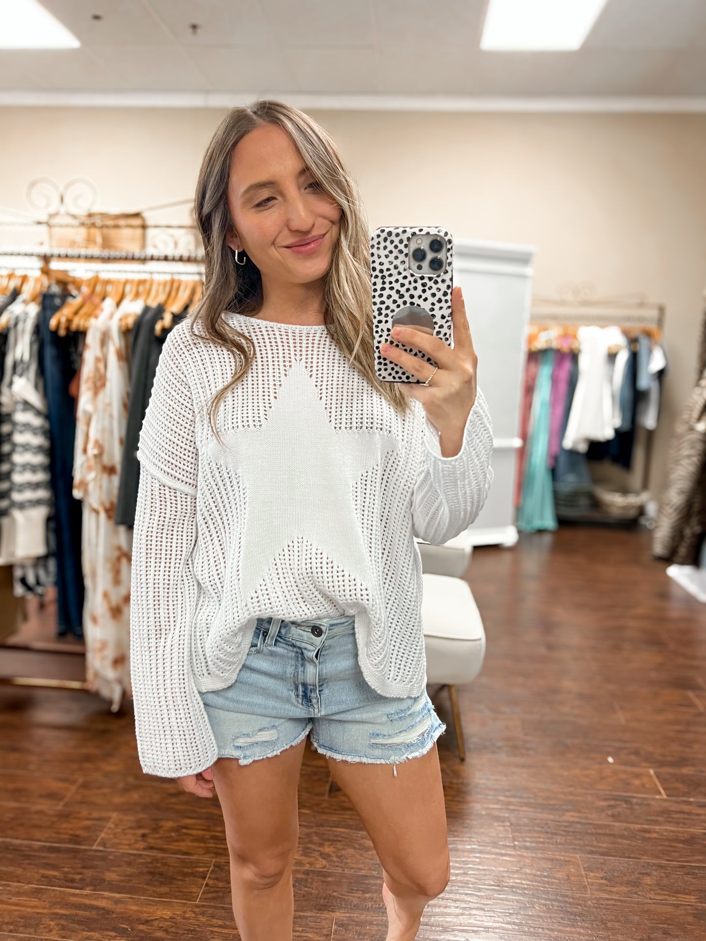 Star Crochet Sweater