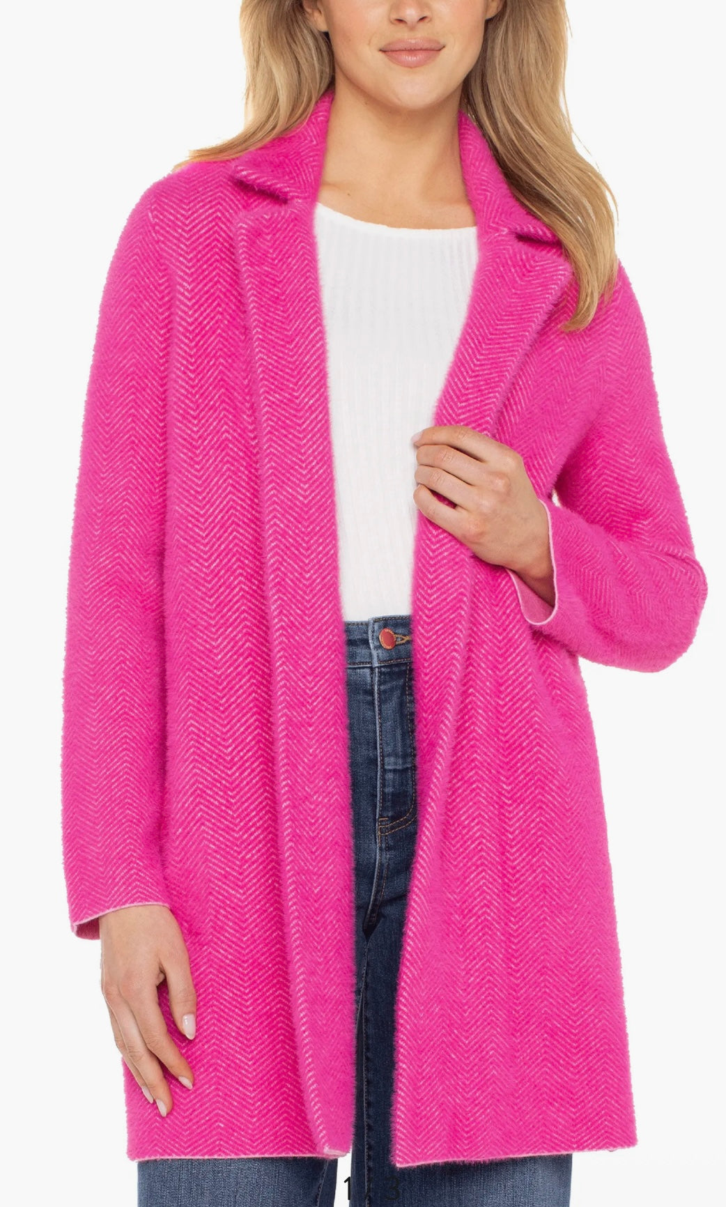 Dark Raspberry Sweater Coat