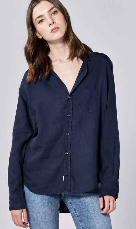 Black Iris Galina Button Down Top